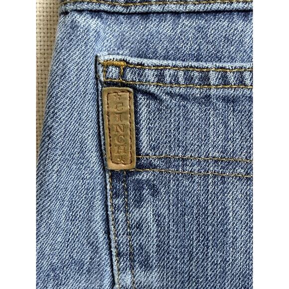Cinch Jeans Men's Size 42 x 34 Denim 5 Pocket Western Work Jeans Distressed - Picture 14 of 16